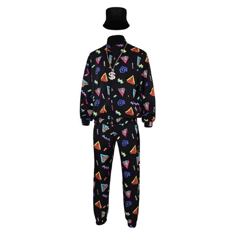 80s Cosplay Costume Outfits Halloween Carnival Suit man jacket