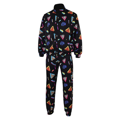 80s Cosplay Costume Outfits Halloween Carnival Suit man jacket
