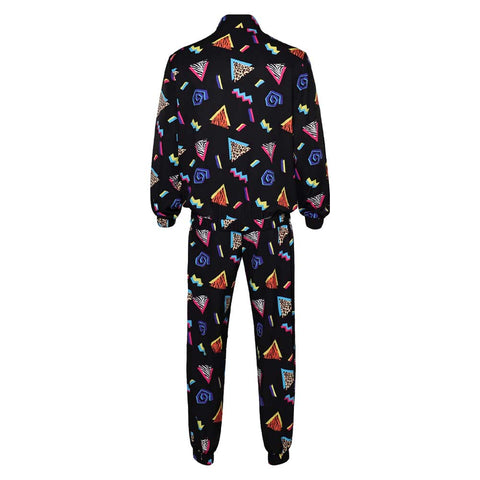 80s Cosplay Costume Outfits Halloween Carnival Suit man jacket