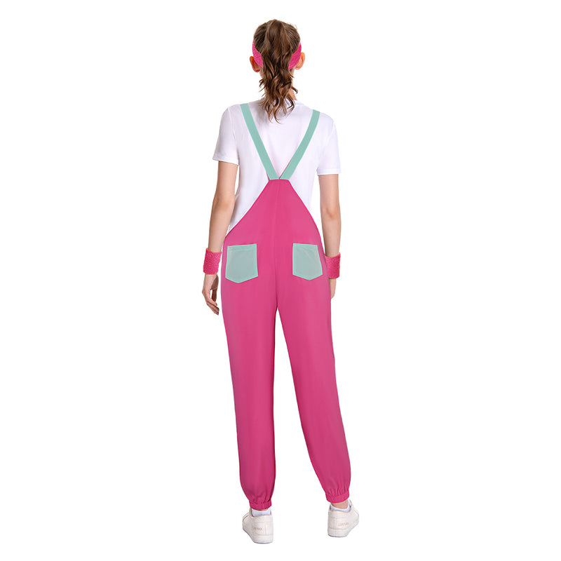 80s overall Cosplay Costume Outfits Halloween Carnival Suit women