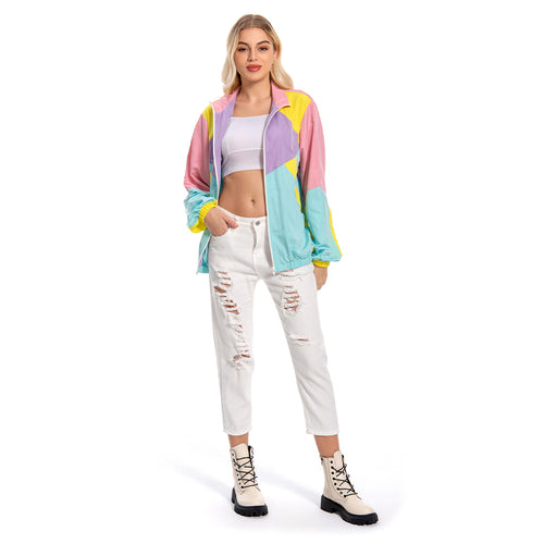 80S Women Retro Cosplay Costume Jacket Coat  Outfits Halloween Carnival Suit