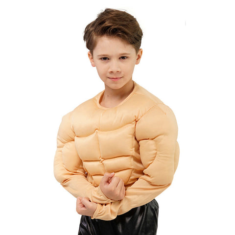 SeeCosplay Kids Boys Muscle Cosplay T-shirt Halloween Carnival Party Disguise Suit BoysKidsCostume