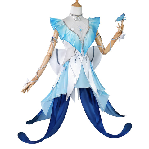 Wuthering Waves Costume The Shorekeeper Women Blue Dress Adult Female Halloween Carnival Suit