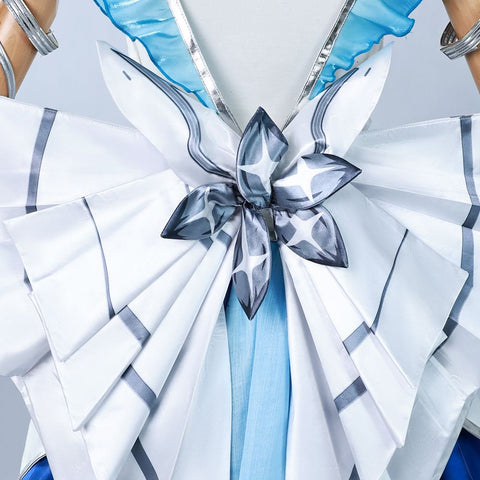 Wuthering Waves Costume The Shorekeeper Women Blue Dress Adult Female Halloween Carnival Suit