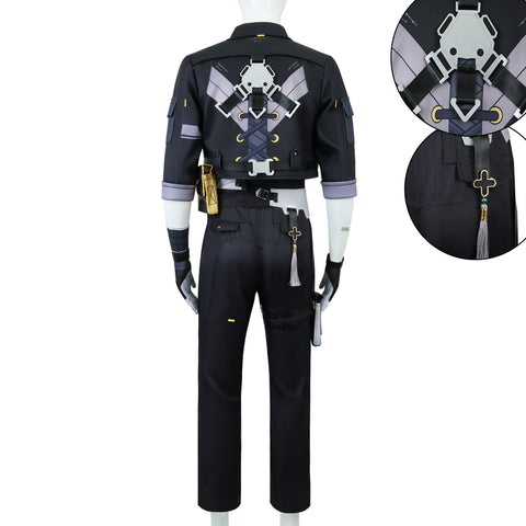 Wuthering Waves Costume Lingyang Rover Black Outfit Adult Male Halloween Carnival Suit