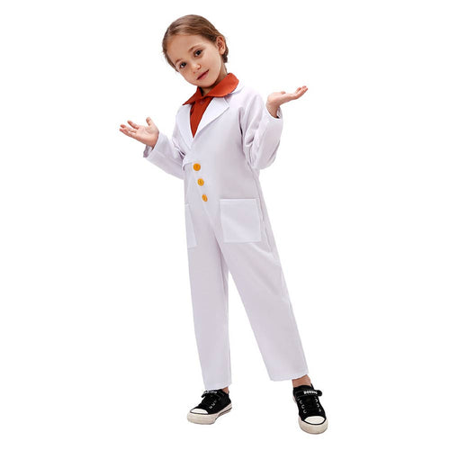 Christmas Costume: Kids Children Physicist Scientist Cosplay Costume Outfits Halloween Costume BoysKidsCostume