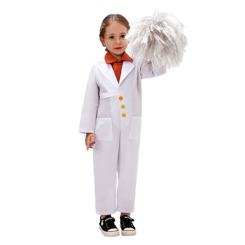 Christmas Costume: Kids Children Physicist Scientist Cosplay Costume Outfits Halloween Costume BoysKidsCostume