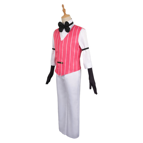 SeeCosplay Hazbin Hotel Lucifer Pink Vest Suit Cosplay Costume Outfits Halloween Carnival Suit