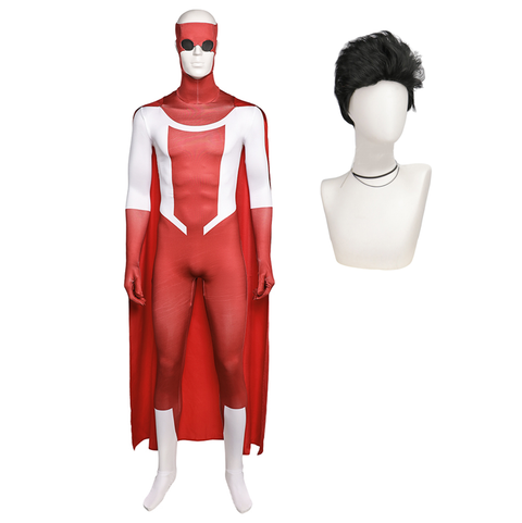 Invincible Mark Grayson Cosplay Costume Red Jumpsuit For Adult Man Halloween Costume