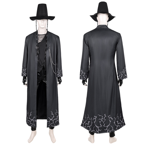 Abby Cosplay Black Coat Set For Adult Man Halloween Carnival Suit-Seecosplay