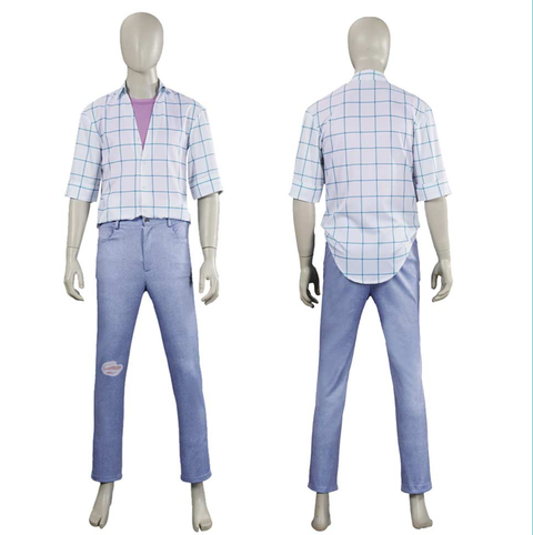 Jinu Cosplay Blue Outfit For Adult Man Halloween Carnival Suit-Seecosplay