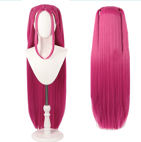 Mira Cosplay Rose Pink Wig Halloween Carnival Party Props Accessories-Seecosplay