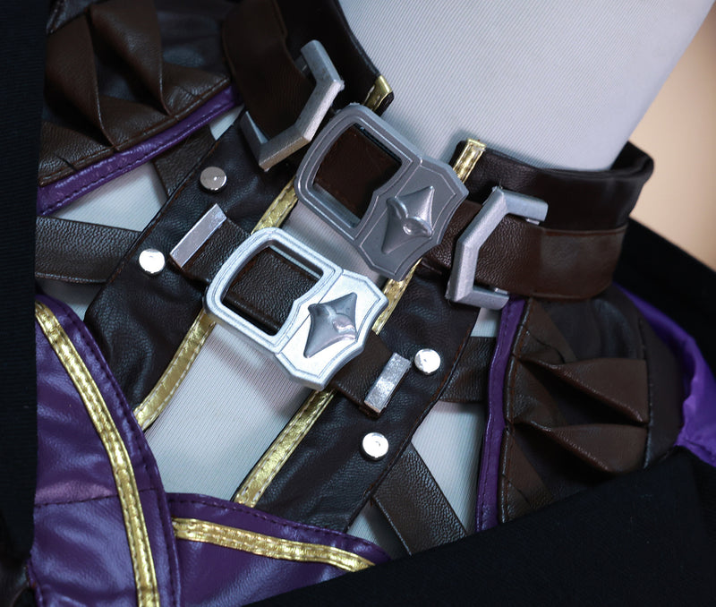 Love and Deepspace Costume Abysswalker Rafayel Nightwalker MC Black Adult Male Suit