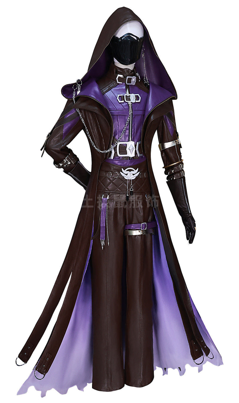 Love and Deepspace Costume Abysswalker Rafayel Nightwalker MC Black Adult Male Suit