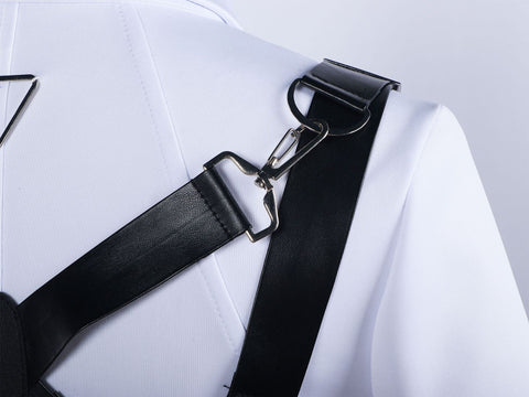 Love and Deepspace Costume Miss e Cosplay Black Adult Female Suit