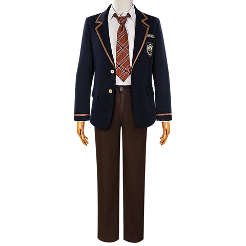 Love and Deepspace Costume Black School Uniform Cosplay Unisex Adult Male Female Suit