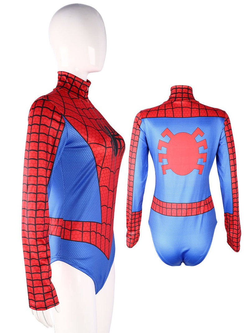 Spider-Man:Girl Women Sexy Superhero Jumpsuit Classic Sexy Spider Suit for Party Halloween Cosplay Costume