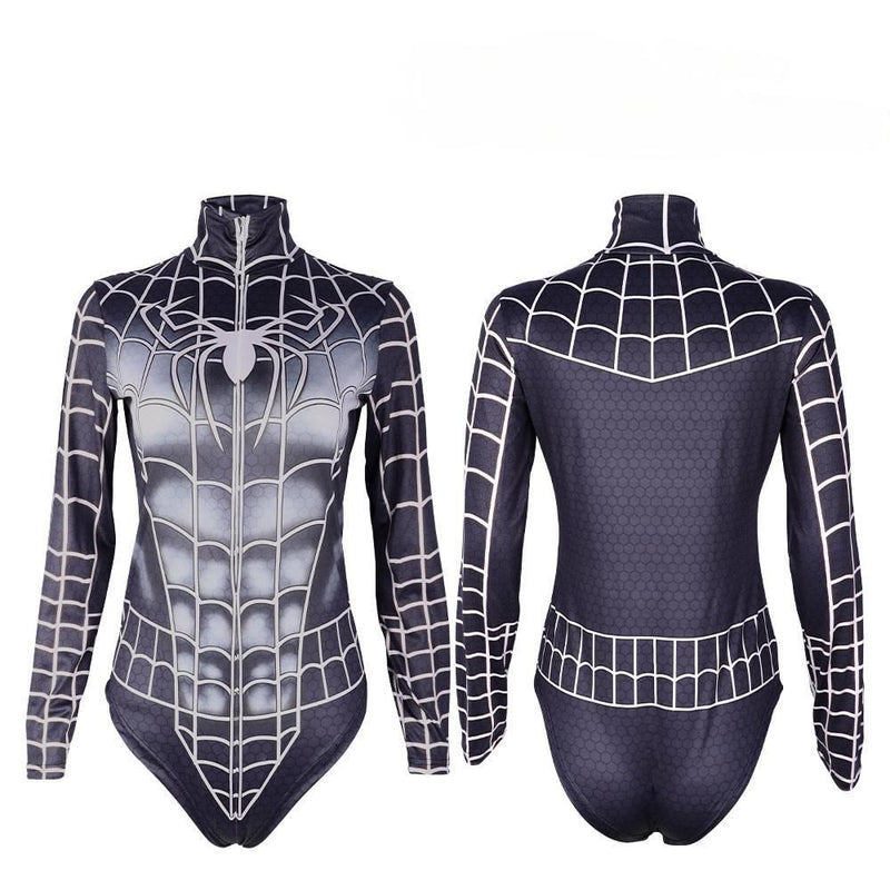 Spider-Man:Girl Women Sexy Superhero Jumpsuit Classic Sexy Spider Suit for Party Halloween Cosplay Costume