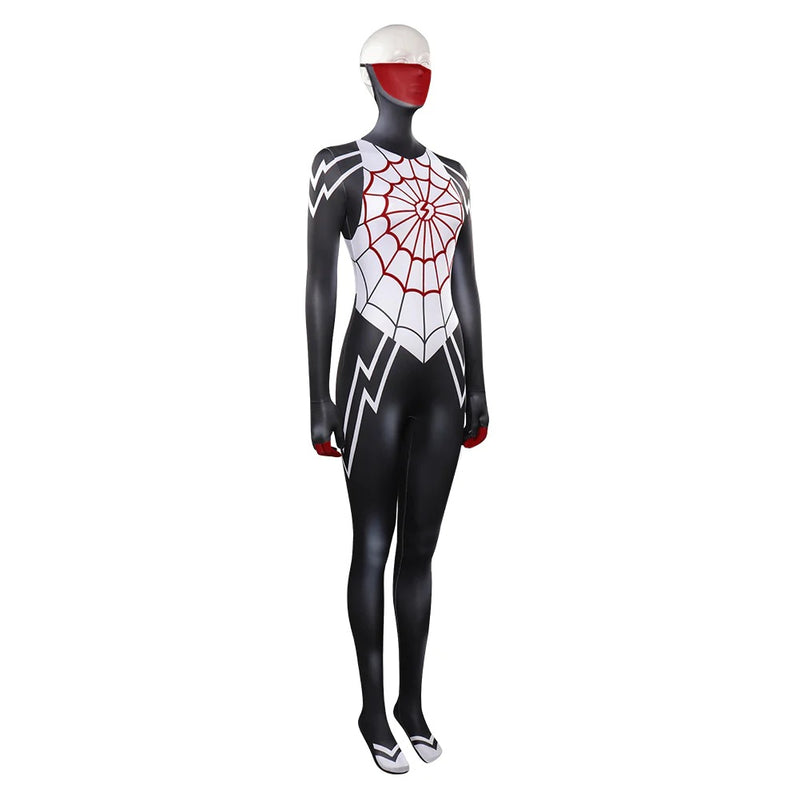 Spider:Woman Girls Spider Silk Cindy Moon Cosplay Spider Female Costume Adult Kids Clothes Outfits Halloween Carnival Suit