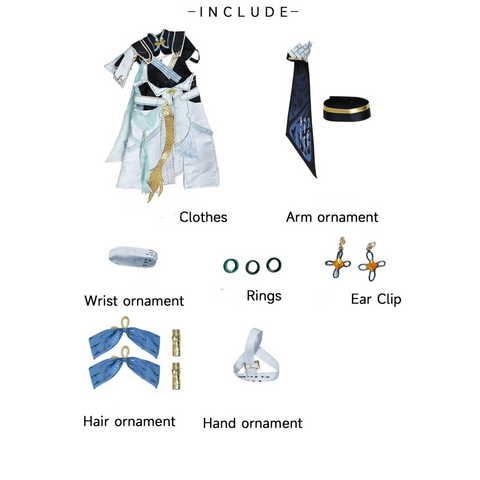 Wuthering Waves Costume Jinhsi Cosplay White Outfits Adult Female Halloween Carnival Suit
