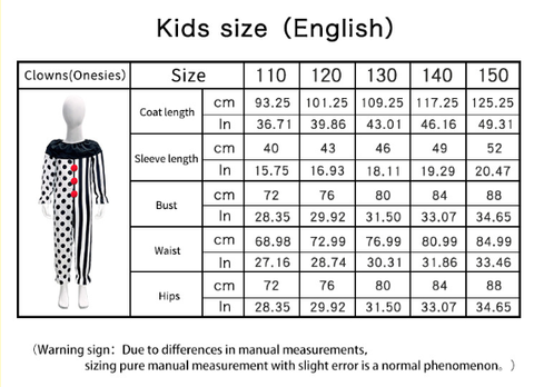 Terrifier 2: Kids Children Art the Clown Cosplay Costume Jumpsuit Hat Fantasia Roleplay Outfits Halloween Party Suit