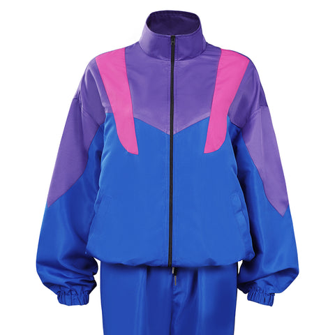 Adult 80s 90s Hippie Disco Cosplay Costume Outfits Sportwear Retro Halloween Carnival Suit