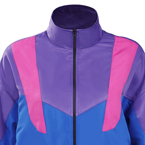 Adult 80s 90s Hippie Disco Cosplay Costume Outfits Sportwear Retro Halloween Carnival Suit