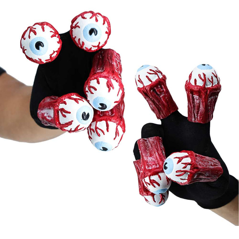 Adult Gloves with Eyeballs Halloween Horrible Eyeball Gloves Cosplay Costume