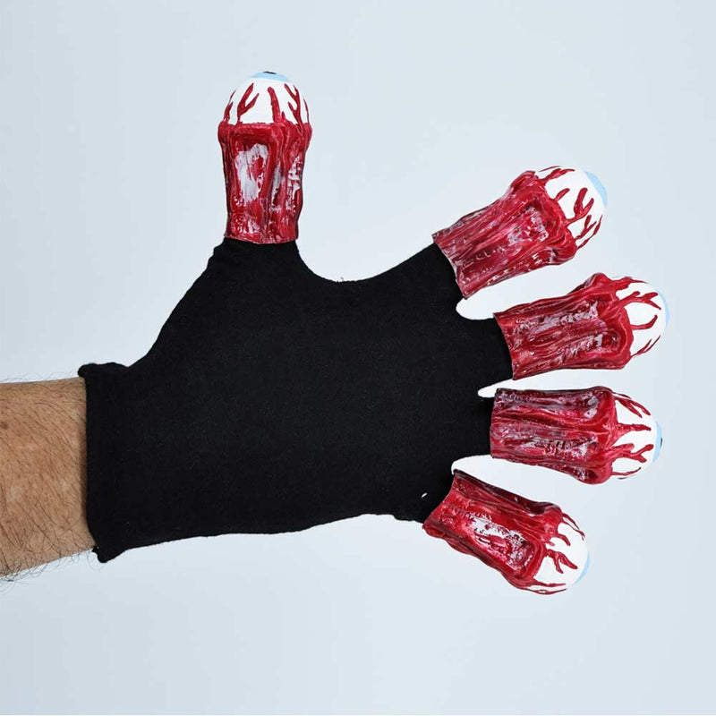 Adult Gloves with Eyeballs Halloween Horrible Eyeball Gloves Cosplay Costume