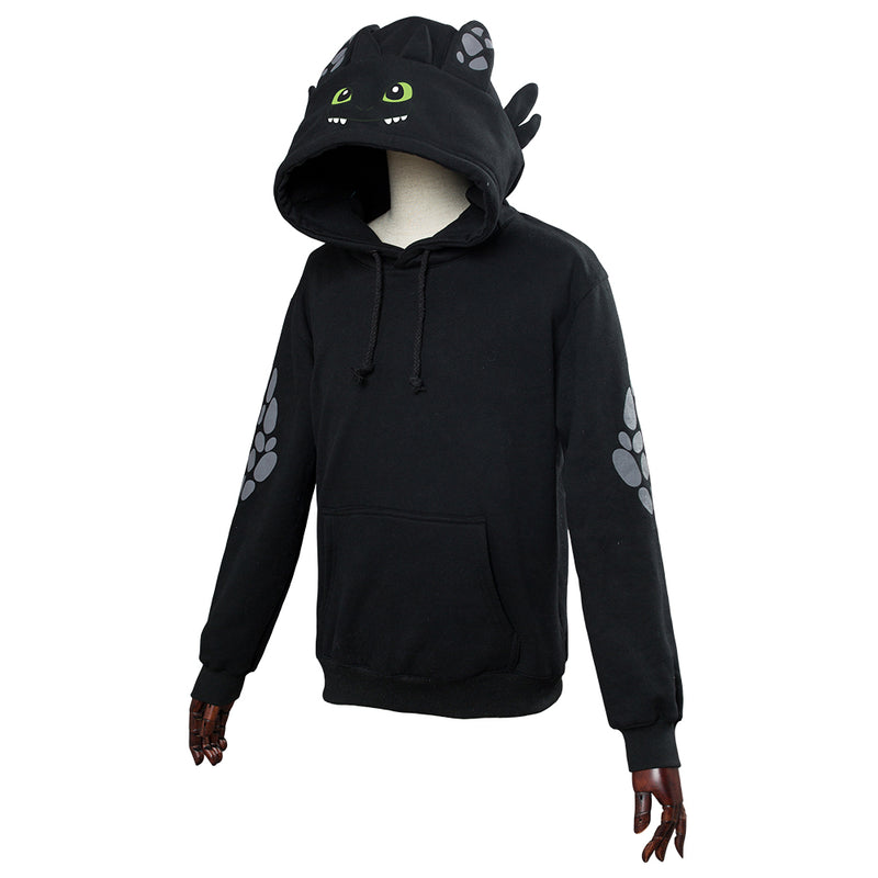 Adult How to Train Your Toothless Cosplay Hoodie Sweatshirt Casual Pullover Jackets Coat Hooded Hoodies