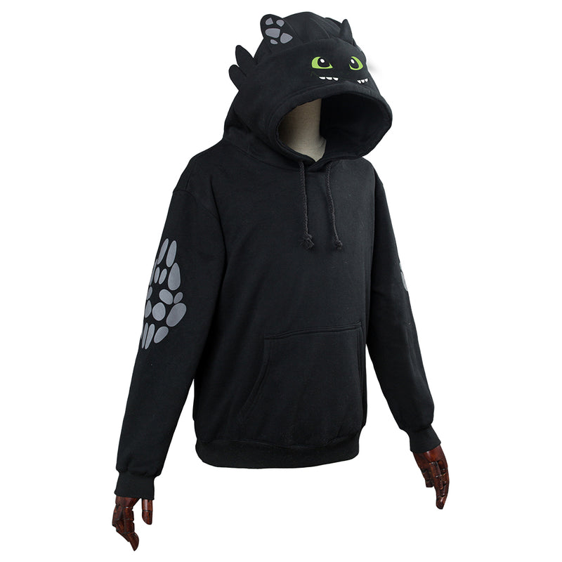 Adult How to Train Your Toothless Cosplay Hoodie Sweatshirt Casual Pullover Jackets Coat Hooded Hoodies