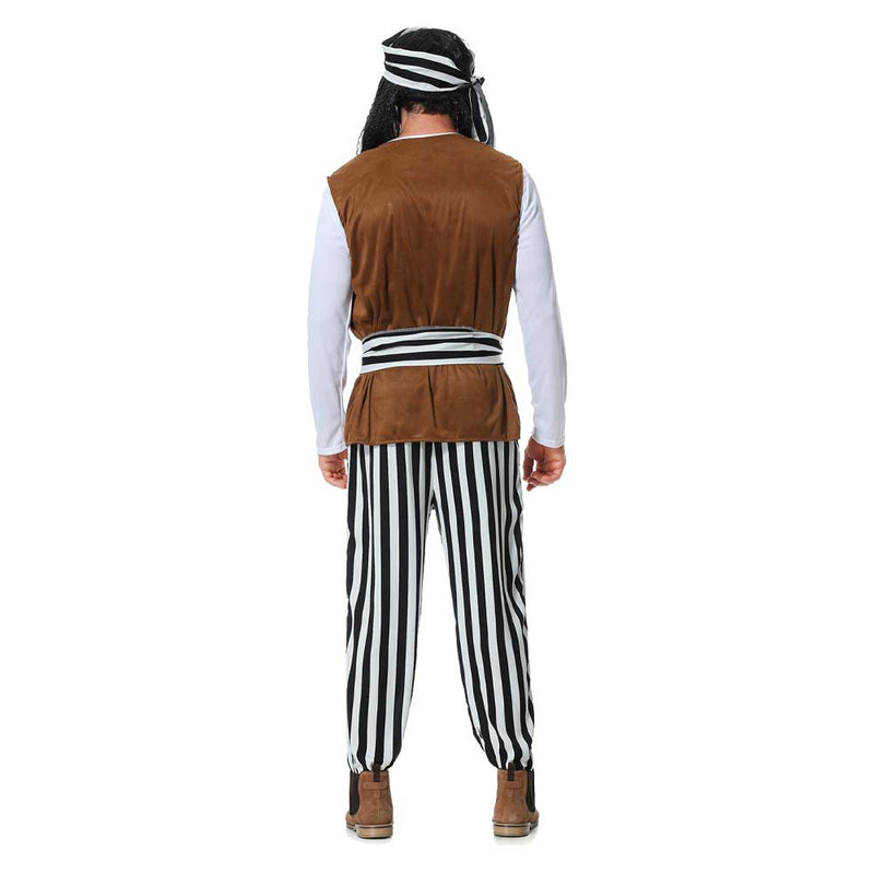 Adult Men pirate Cosplay Costume Outfits Halloween Carnival Suit