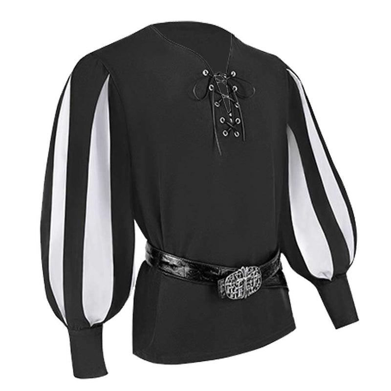 SeeCosplay Adult Retro Medieval Renaissance  Knight Cosplay Costume Top Belt  Outfits Halloween Carnival  Party Suit