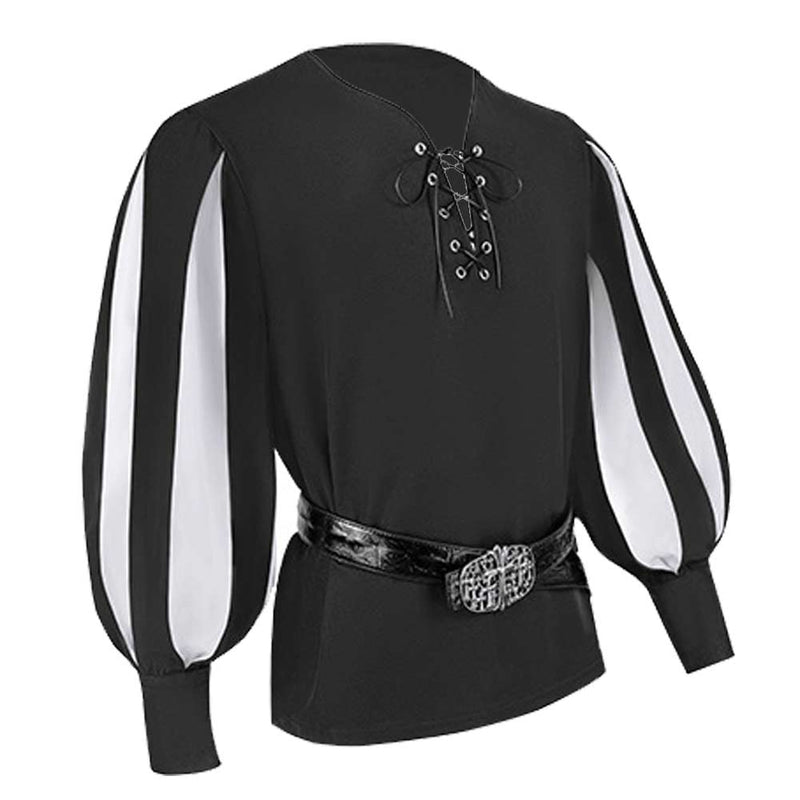 Medieval Renaissance Costume:Adult Man&Unisex Retro Knight Cosplay Costume Top Belt  Outfits Halloween Carnival  Party Suit