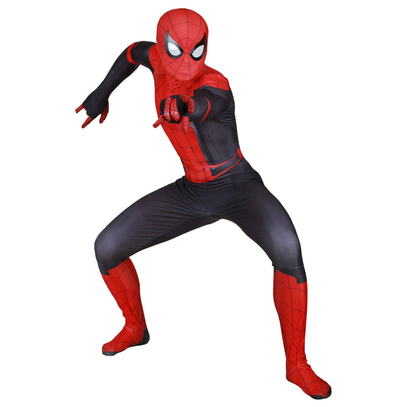 Adult's Spider-Man: Far From Home Peter Cosplay Costume Jumpsuit Mask Halloween