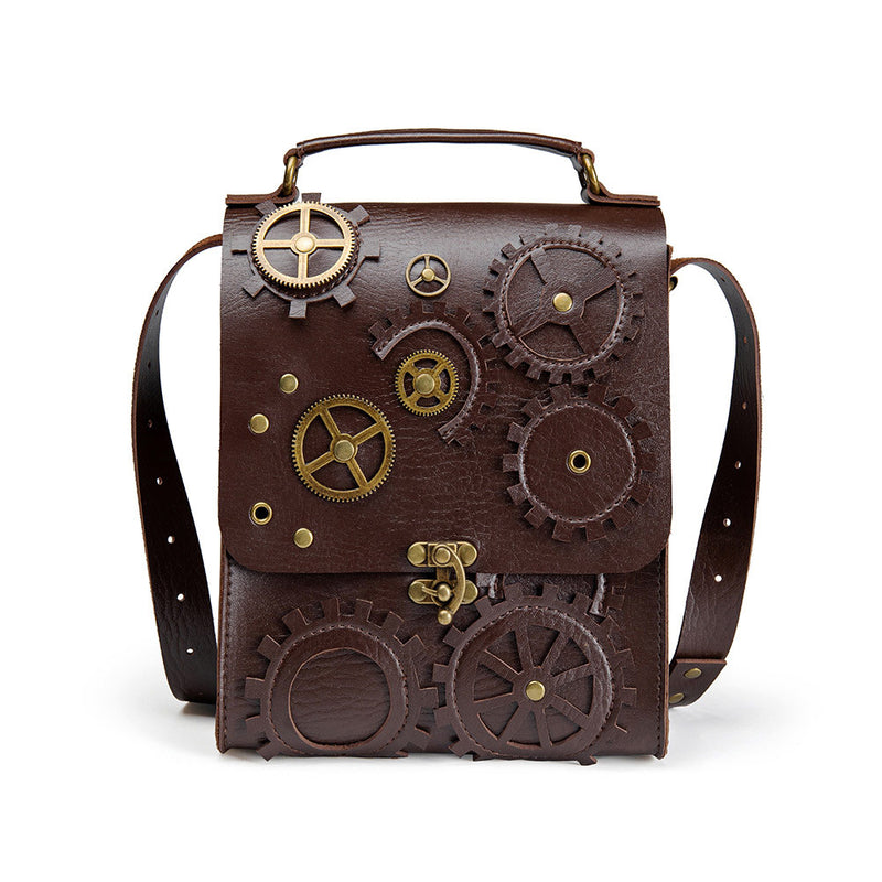 Adult Women Steampunk retro style shoulder crossbody bag handbag