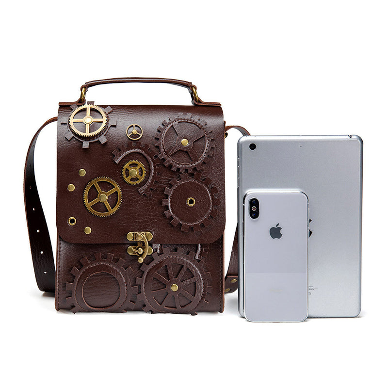 Adult Women Steampunk retro style shoulder crossbody bag handbag