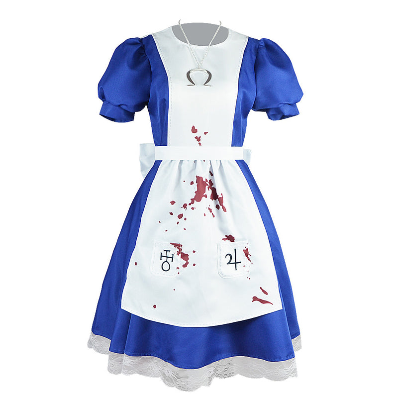 Alice: Madness Returns  Alice Cosplay Costume Outfits Halloween Carnival Suit