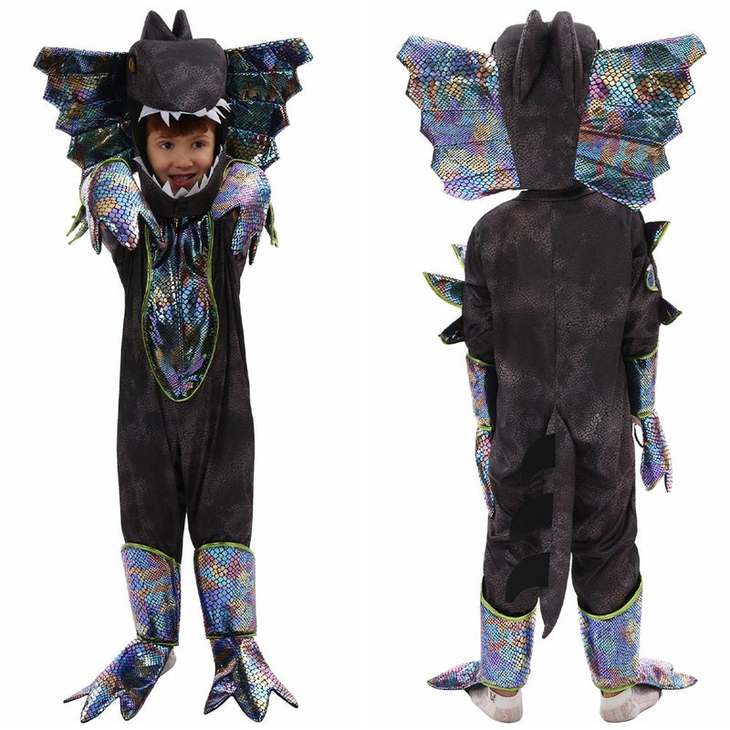 Ancient Dilophosaurus Cosplay Costume Outfits Halloween Carnival Suit