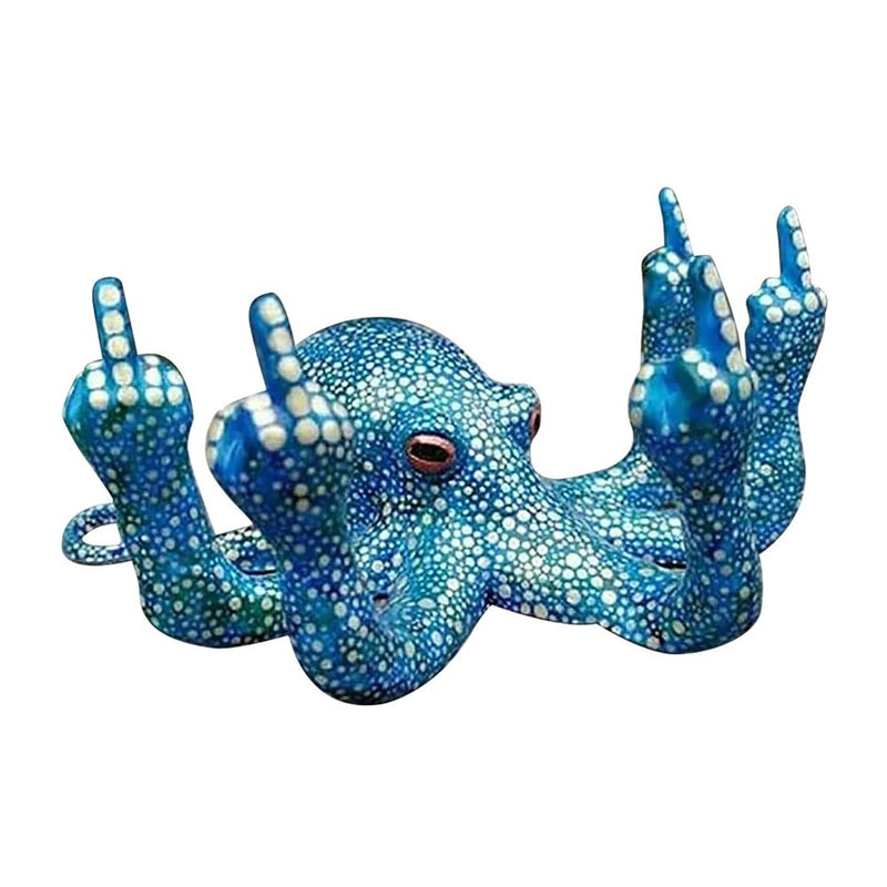 Anger octopus Creative Home Decoration Interior Art Desktop Decoration Halloween Resin Crafts Decorative Figurines