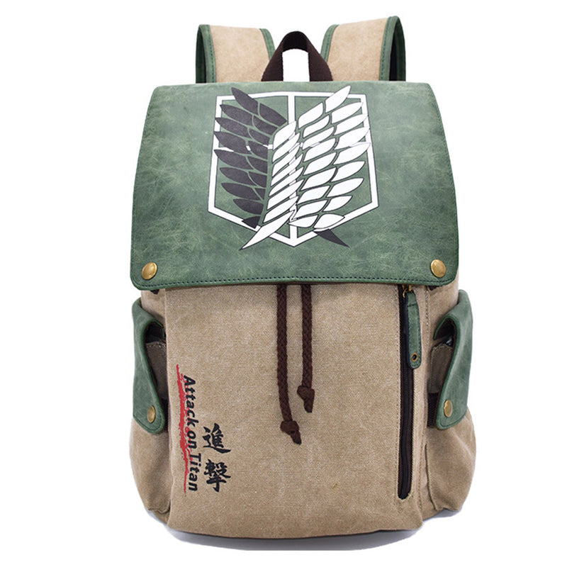 Anime Attack On Titan  3D Printed Cosplay Canvas Backpack Bag School Bag Rucksack for Men Women