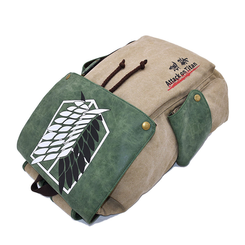 Anime Attack On Titan  3D Printed Cosplay Canvas Backpack Bag School Bag Rucksack for Men Women