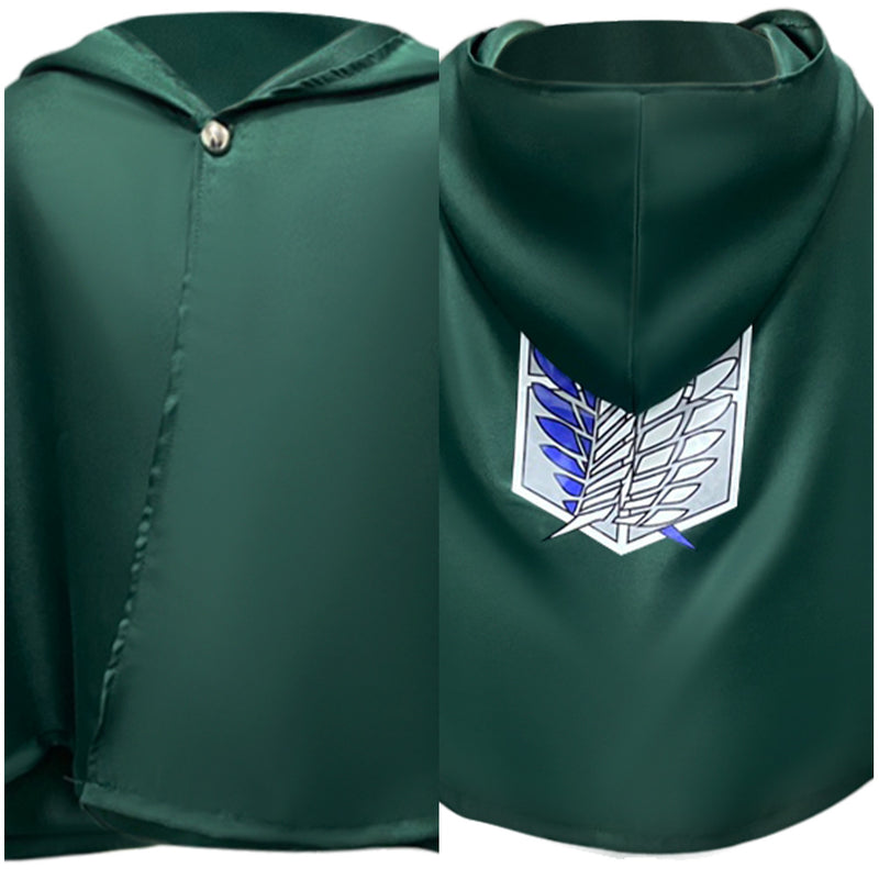 Anime Attack on Titan Coplay Scout Regiment Wings Of Liberty Green Cloak Clothing Costumes Accessory