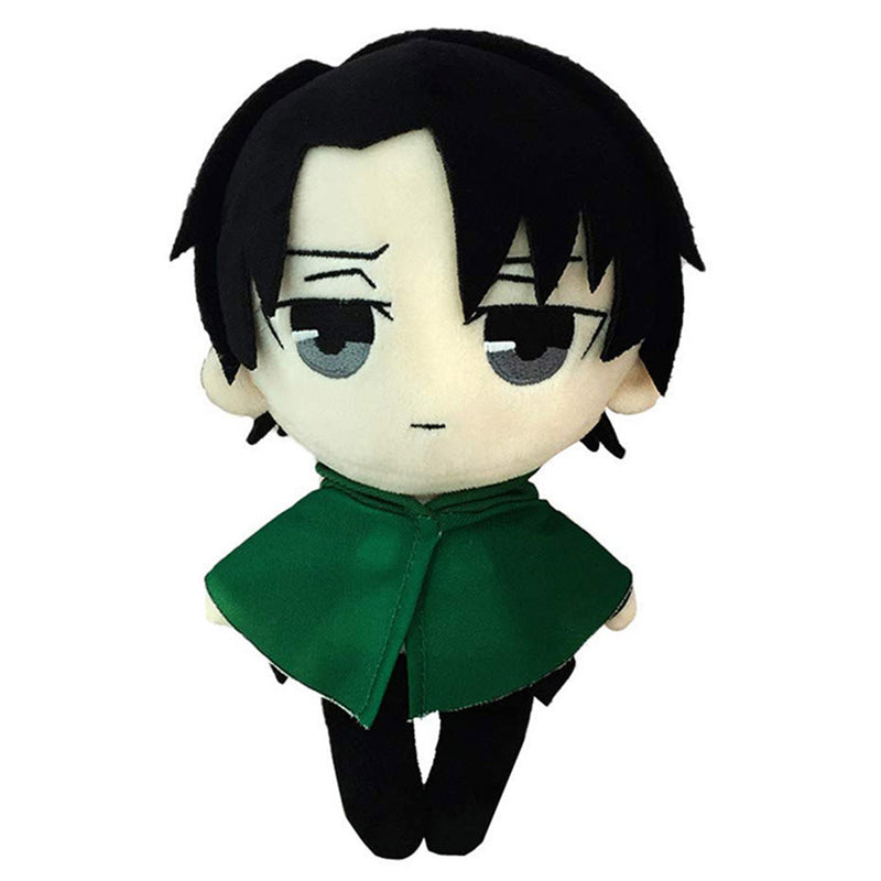 Anime Attack on Titan Levi Ackerman Cosplay Plush Doll Toy Cute Soft Stuffed Pillow Kids Gifts 20cm