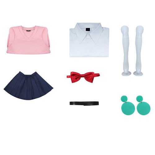 Anime Dandadan Momo Ayase Cosplay Costume Outfits Halloween Carnival Suit