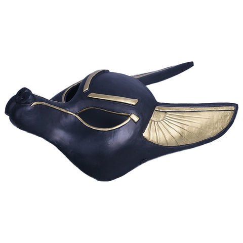 Anubis Cosplay Mask Costume Accessories Head Masquerade PVC Masks Halloween Carnival Party Boys Men Adult Props