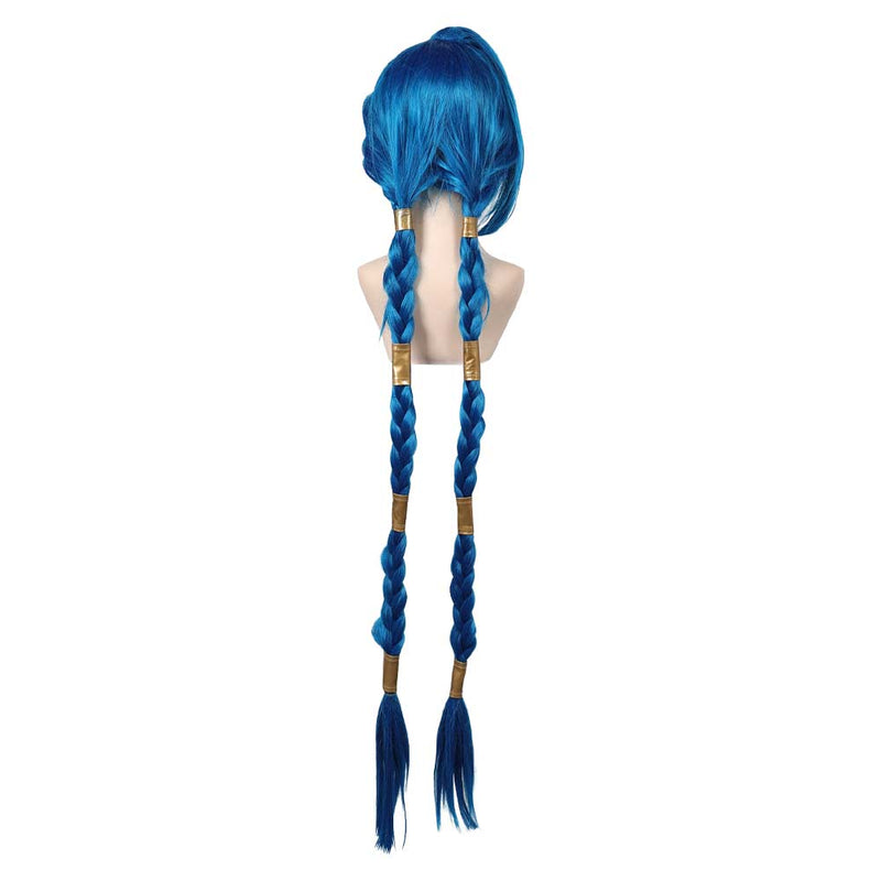 Arcane Season 2 Jinx cos Cosplay Wig Heat Resistant Synthetic Hair Carnival Halloween Party Props Wig