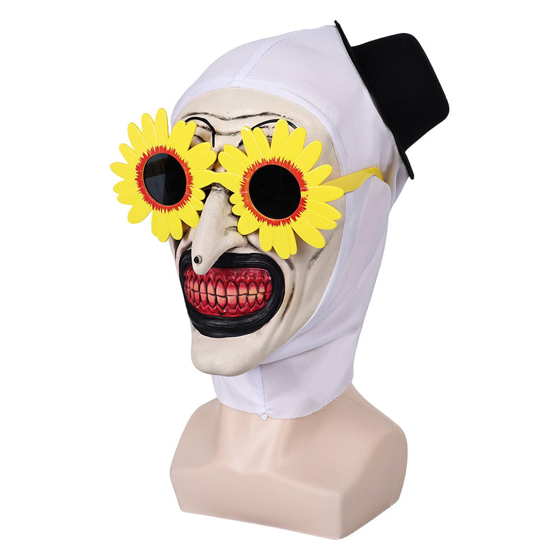 art the clown Horror Mask Sunflower glasses Halloween Carnival Costume Accessories