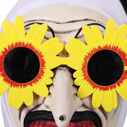 art the clown Horror Mask Sunflower glasses Halloween Carnival Costume Accessories