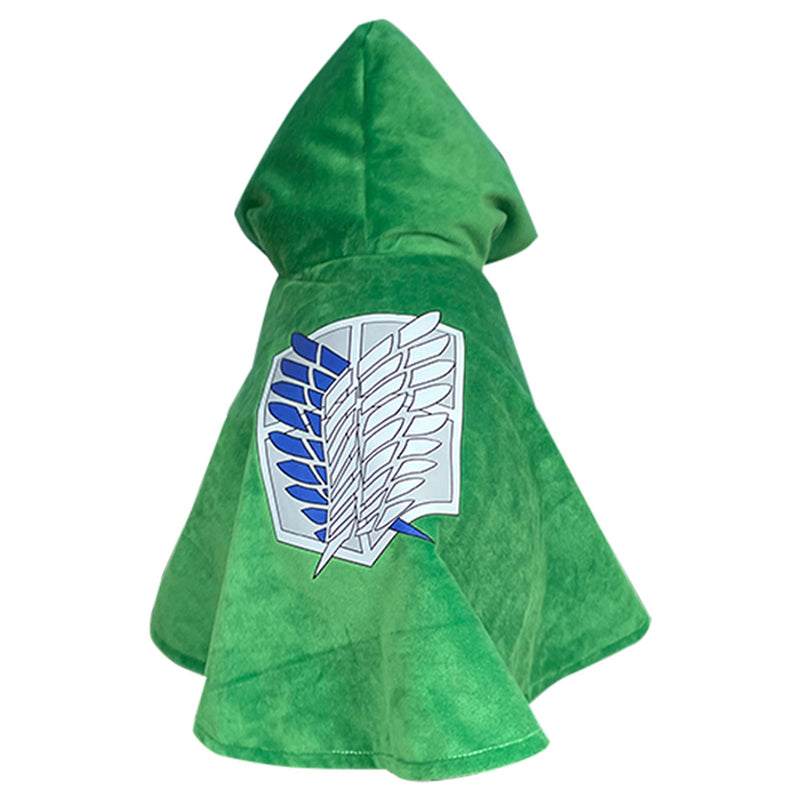 Attack on Titan Hooded Cloak Pet Dog Clothes Coat Dog Clothing Outfit Hoodies For Small Medium Dogs